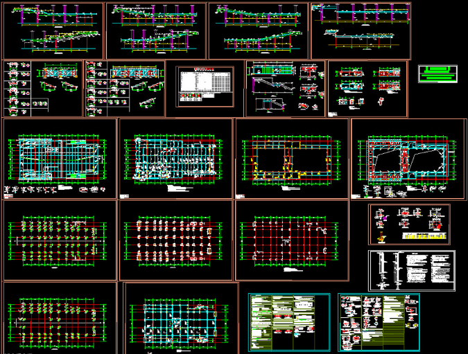 靖江钢结构报告厅图纸