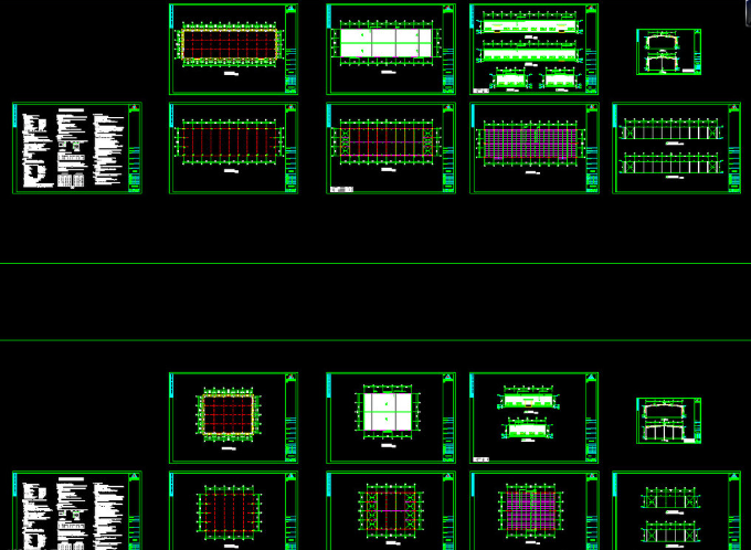 靖江钢结构厂房图纸